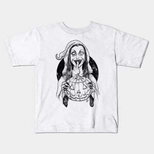 Season of the witch (black print) Kids T-Shirt